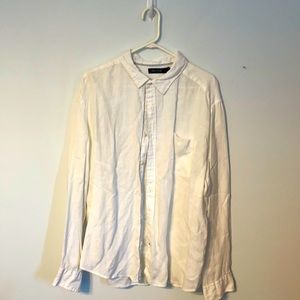 Nautica White Linen button down XXL
